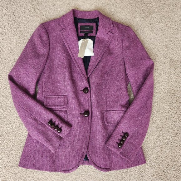 NWT Rare Wool Herringbone SUIT--Hacking Blazer and No. 2 Pencil Skirt - Picture 2 of 16
